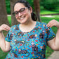 Adult "Los Gatos Fantasmas" Calavera Cats Super Twirler Dress with Pockets