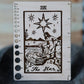 Maple Wood Moon Tarot Card Knitting Needle Gauge & 5" Ruler