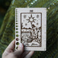 Maple Wood Moon Tarot Card Knitting Needle Gauge & 5" Ruler