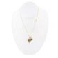 Taurus - Zodiac Green Malachite Golden Charm Necklace