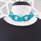 Teal Blue Chunky Chain Necklace