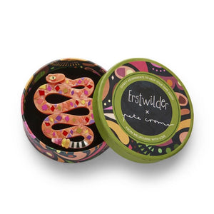 The Rowdy Rattlesnake Brooch by Erstwilder