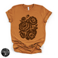 Brown Rose Tee | Vintage Botanical Floral Graphic T-Shirt