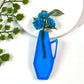 Mid Century Vase Brooch - Transparent Blue