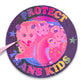 Protect Trans Kids Rainbow Possum Family Sticker, 3 x 3 in.