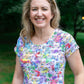 Adult "Staff Meeting" Rainbow Music Notes Super Twirler Dress with Pockets