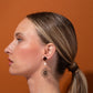 Isela Brown + Pink Jade Sun Burst Earrings