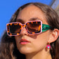 Deco Glam Medallion Oval Hoops