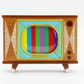 Tune In Customizable Retro TV Brooch by Lipstick & Chrome — Personalized Acrylic Pin