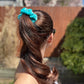 Luxe Velvet Scrunchie | turquoise