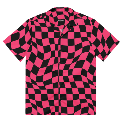 Twisted Tiles Checkerboard Button Up Shirt