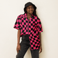 Twisted Tiles Checkerboard Button Up Shirt