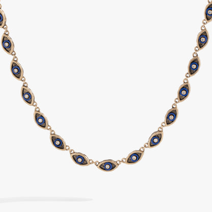 Untamed Evil Eye Chain Necklace 18"