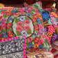 Up-cycled Maya Floral Pillow Cover - Guatemala