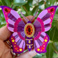 Victorian Age Inspired Insect Jewels Statement Acrylic Brooch - Purple Butterfly by Makokot Design