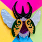 Victorian Age Inspired Insect Jewels Statement Acrylic Brooch - Scarab by Makokot Design