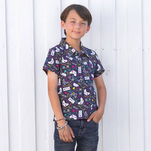Video Game Controllers Short Sleeve Polo Shirt