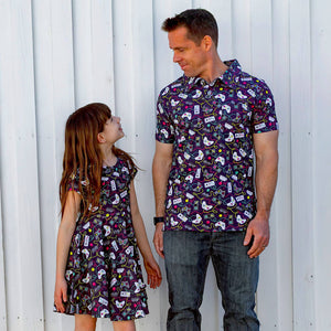 Adult Video Game Controllers Short Sleeve Polo Shirt