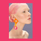 Abstract Link Earrings - Vibrant