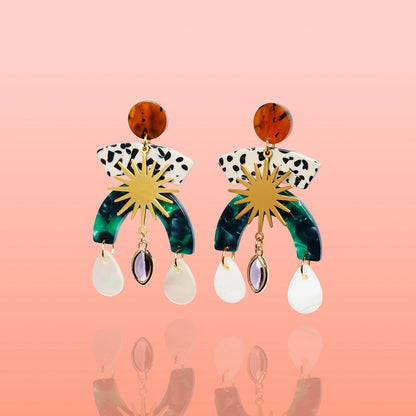 Maribel Shell Statement Earrings