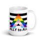 Ally to ALL White glossy mug