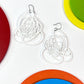 Scribbled Doodle Earrings