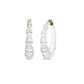 Bamboo Illusion Lucite Hoop Earrings