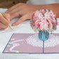Pink Roses Pop Up Card