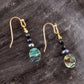 Xavier Abalone Onyx Earrings