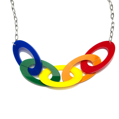 Paint Box Extra Large Oval Link Necklace