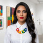 Paint Box Extra Large Oval Link Necklace