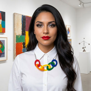 Paint Box Extra Large Oval Link Necklace