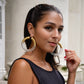 XL Clear Chunky Rope Hoop Earrings