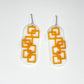 MidMod Tangerine Grid Earrings