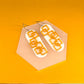 MidMod Tangerine Grid Earrings