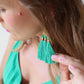 Trío Tassel Earring - Emerald