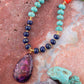 Zion Multi-Color Purple Pendant Necklace