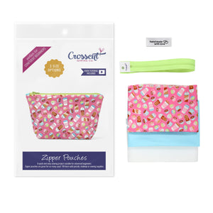 Zipper Pouch Kit - Coffee Cups Pink