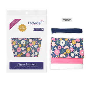 Zipper Pouch Sewing Kit - Navy Floral