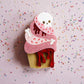 Zombie Cupcake Halloween Brooch by Laliblue